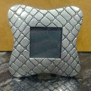 Clara Studio 1994 Asymmetry VTG Pewter Mini Photo Frame